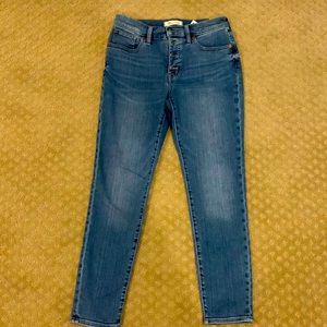Madewell Midrise Skinny Crop Jeans